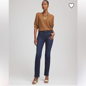 Chicos So Slimming Girlfriend Straight leg jeans size 10 Chicos size 1